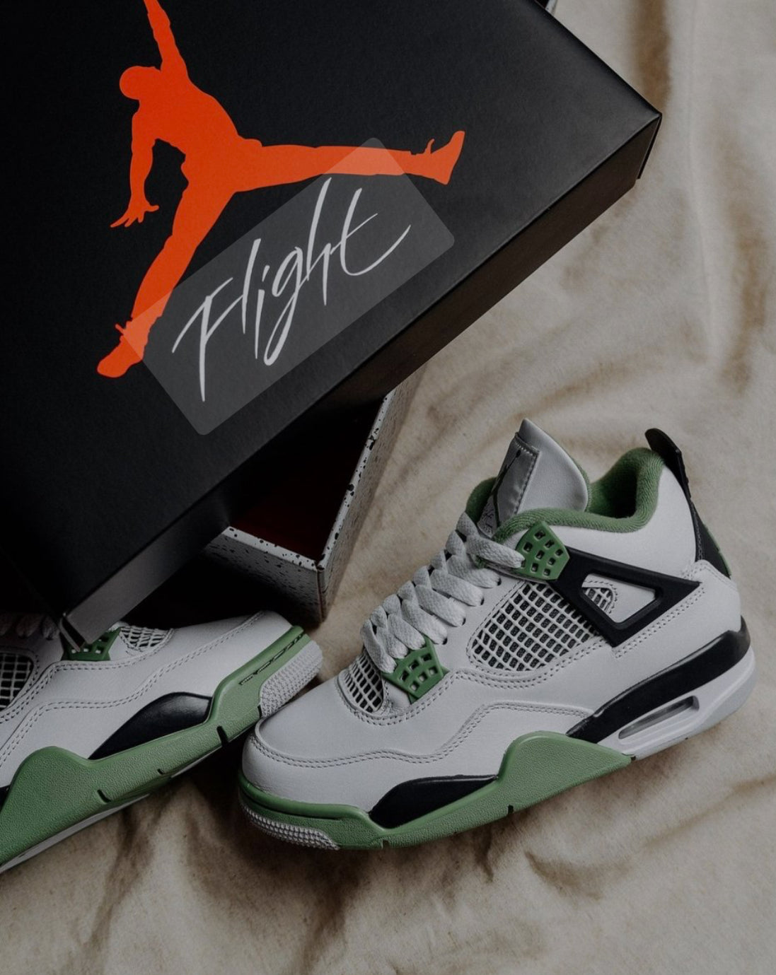 Air Jordan 4 military oil Green